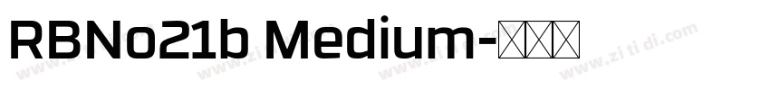 RBNo21b Medium字体转换